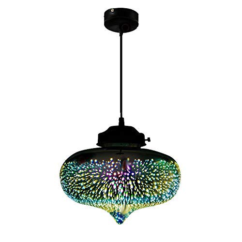 Lustre feu d'artifice 3D fini l'éclairage terne dans le salon