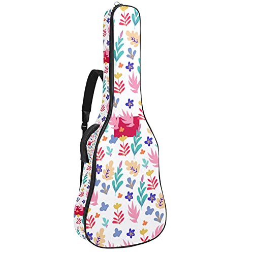 Sac à dos pour guitare 106.7 cm à motif floral et basse classique
