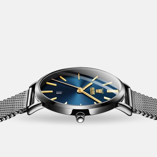 Image of OLEVS Womens Watch Minimalist Simple Slim Thin Original Analog Quartz Dress Wrist Watches Stainless Steel Mesh or Leather Strap Waterproof Watches for Ladies