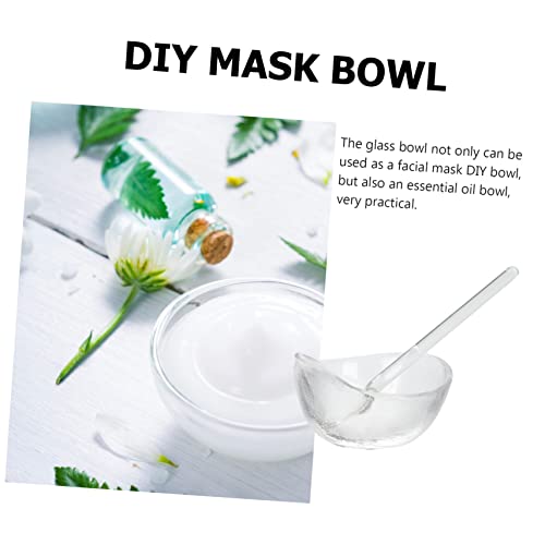 Bol de vidrio para mezclar esencial Aceite Esencial y Máscara DIY miniatura 5