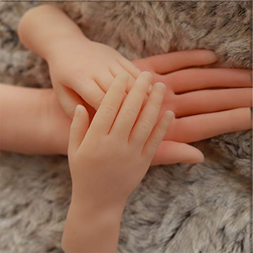 Preisvergleich Produktbild BIXINYAAN Mädchen 1 Paare Kleine HandWeiblich Silikon Hände Mannequin Hand Schaufensterpuppe Anzeige Kunst Zeichnung