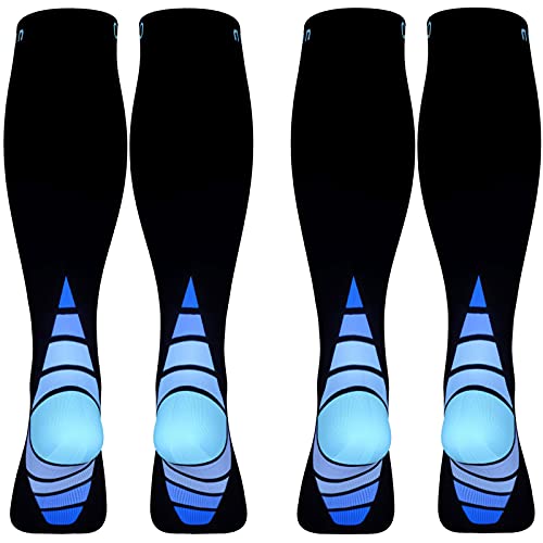 Calves Kelson (2 Pairs) Compression Socks/Stockings for Men & Women,Speed Up Recovery Circulation, Best Graduated Athletic Fit for Travel, Running, Nurses,Shin Splints, Flight,Maternity