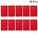 Aluminium Visitenkarte Blanko Eloxiert Plaque Platte Dünn zum Gravieren Diy Handwerk 50 Stücke 0 2Mm (Rot)