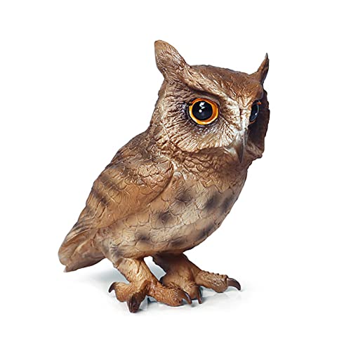 DOYIFUN Simulated Owl Model Figure Toy, Realistic Owl Animal Figurines Collection Playset Home Decor Science Educational Props Toys