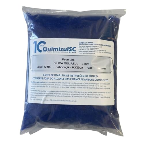 sílica gel azul 1-3 mm - 500g
