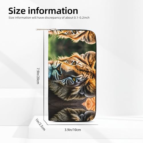 YANYU African animals Print Leather Hand Wallet Clutch for Women Casual and Travel Use All Occasions Wallet4