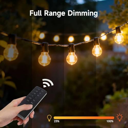 Image of Outdoor Dimmer for String Lights,Plug-in Dimmer Switch 100FT Remote Control