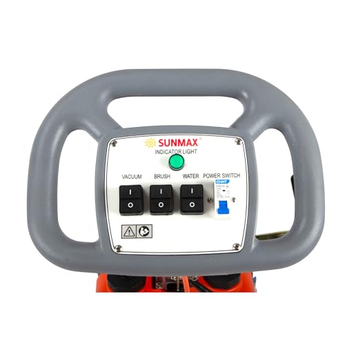 image for SUNMAX RT15AC 14“ Walk Behind Floor Scrubber Dryer Machine for Indus
