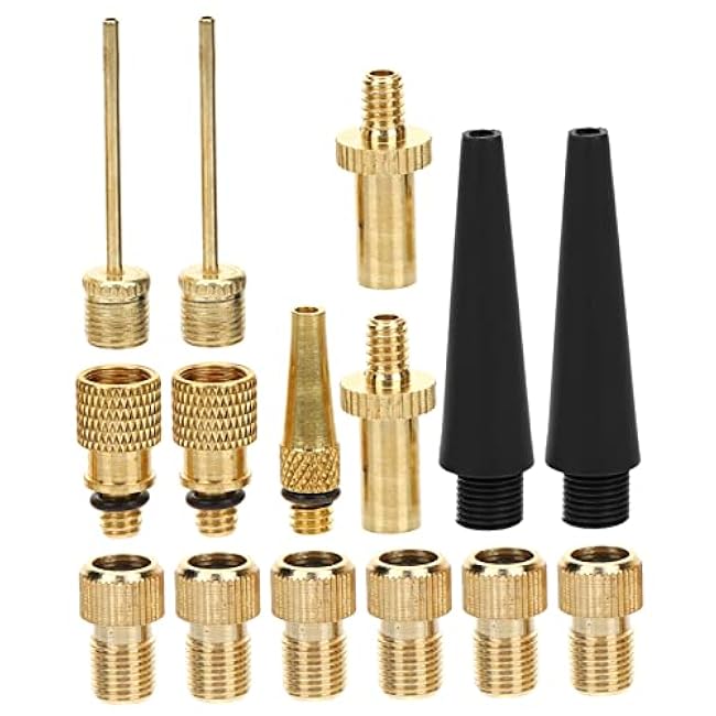 1 Set Bike Air Pump Needle Bicycle Valve Adapter Set Ball Pump Needle Nozzle Inflator Adapter for Balloon Pump Air Compressor