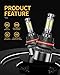MIFMIA 9007 LED Bulbs, 40000LM 800% Brighter, Backup HB5 Bulb 6000K Cool White Interior Lights, Plug and Play IP68 Waterproof Replacement, Pack of 2, Dome Map Door License Plate Lights