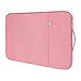 Flintronic Laptop Sleeve for 15.6 Inch, Portable Water Resistant Mens Lap-top Bag with Pockets and Compartments, Compatible with MacBook, Asus, Dell, HUAWEI 15.6 Inch Laptop (Pink)