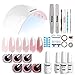 Vishine - Kit completo per smalto semipermanente, lampada LED 36W, 6 flaconi di smalto gel, top base, completo per manicure, accessori per nail art