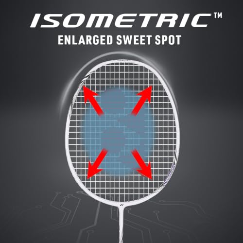 Image of Yonex Graphite Strung Badminton Racquet Astrox Lite 43i (G4, 77 Grams, 30 lbs Tension, Pearl White)
