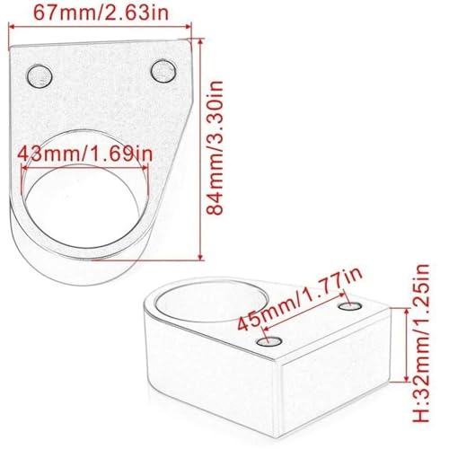 Rehausseur de moto pour VFR800F support en alliage robuste 20mm - 2