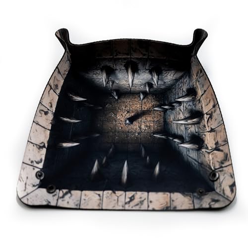 Würfeltablett für Brettspiele und RPG - Das ist eine Falle! 22 x 22 cm