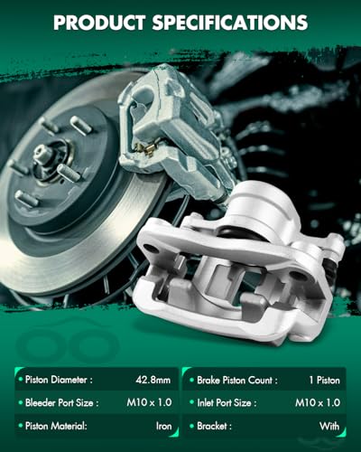 Image of SCITOO Rear Brake Calipers With Bracket 19B3203A 19B3202A Compatible For Hyundai For Entourage 2007-2010,For Kia For Sedona 2007-2012 2014