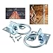 DGZZI 2PCS Black Steel Wall Mounted Horse Tie Down Ring Fixed Stable Supplies Outdoor Light/Hammock Mounting Buckle with Screws Suitable for Barns and Fences
