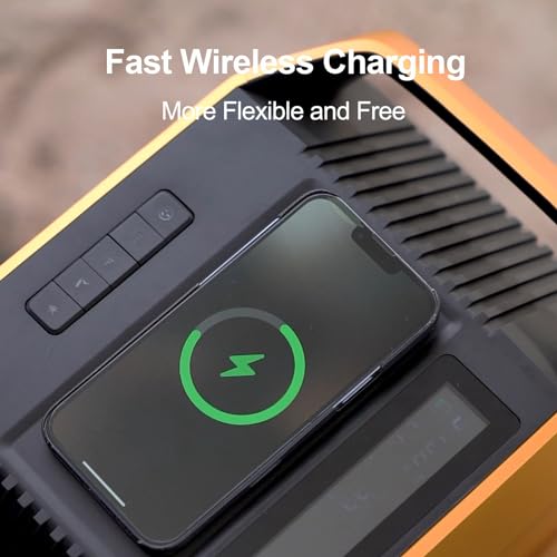 Portable Power Station - 1013Wh EV-Class Li-ion Battery/ 1 Hour Fast Charging, Up to 2000W Output Solar Generator (Solar Panel Optional) for Outdoor Camping/RVs/Home Use(Yellow) - Image 4