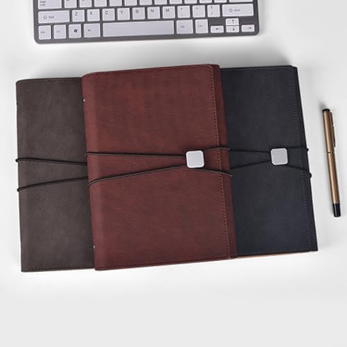 Housoutil Fold PU rouge avec compartiment pour cahier et notes - 3