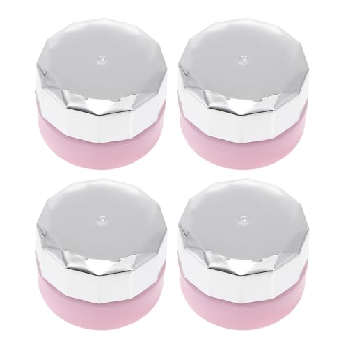 SOLUSTRE de Esmalte de Uñas para Gel y Pegamento de Uñas 4 Botellas Rellenables de Plástico Ligeras y Reutilizables Frascos Vacíos para Viaje