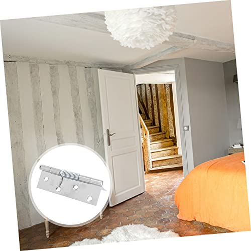 Housoutil Dobradiças De Mola De Dobradiça De Aço Inoxidável 8 Peças Para Fechamento Automático Da Do