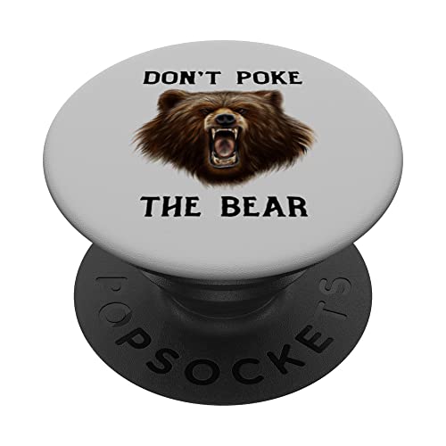 Ours grincheux maman ou papa Grizzly PopSockets PopGrip Interchangeable Cover