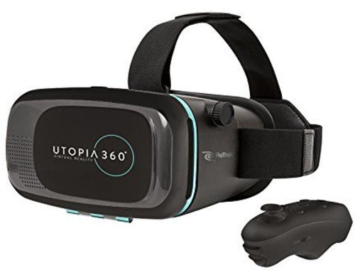 Emerge Tech EUVRC Utopia 360Degree Virtual Realty Headset with Bluetooth Controller, Black