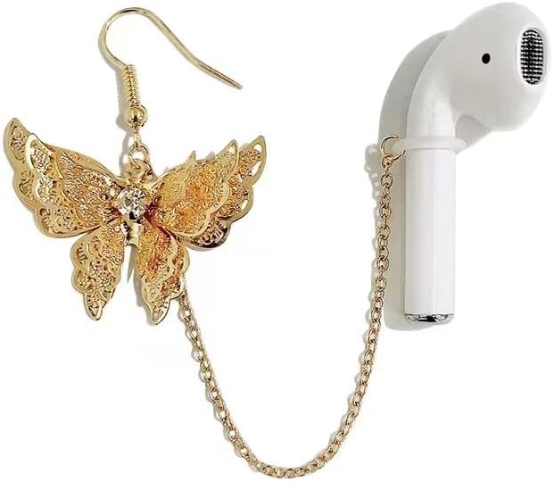 2pcs Airpod Earrings Holder Anti Lost Heart Pearl Flower Butterfly Star Earbud Ear Bud Earphone Holder Earrings Pierced for Women 2pcs Airpod Earrings Holder Anti Lost Heart Pearl Flower Butterfly Star Earbud Ear Bud Earphone Holder Earrings Pierced for Women