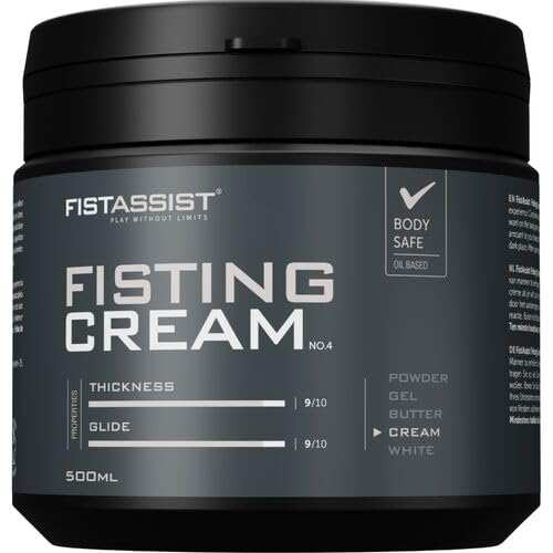FIST ASSIST Crema Lubricante para Fisting, Textura Cremosa, Fórmula Vegana,