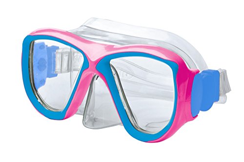 JetPilot Body Glove Mischief Youth Dive Mask, Pink/Aqua, One Size