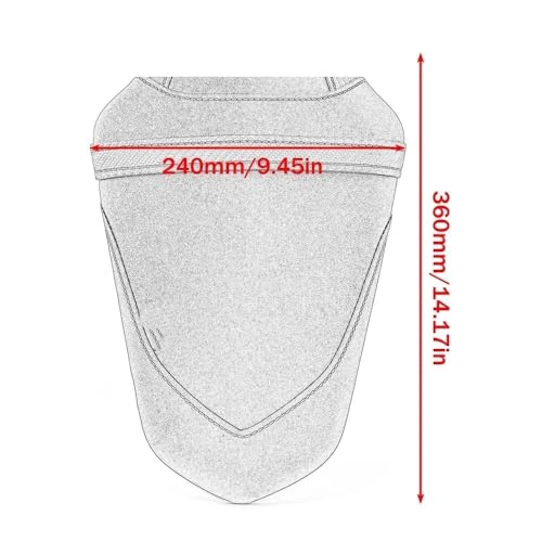 Asiento de pasajero impermeable y ergonómico para YZF R3 y MT 03 5