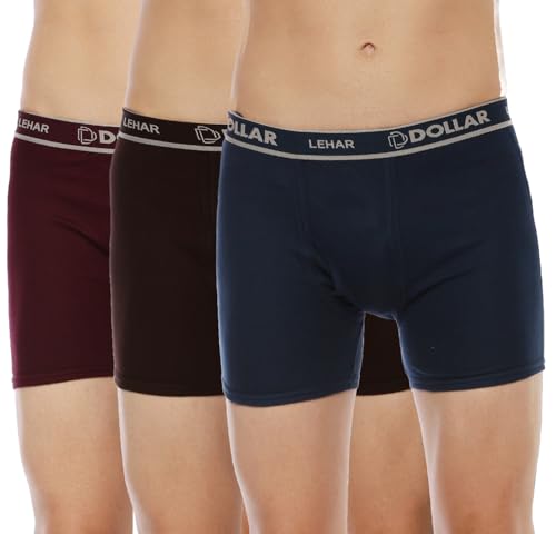 Image of Dollar Lehar Mens Combed Cotton Trunk - Actual Colour May Vary