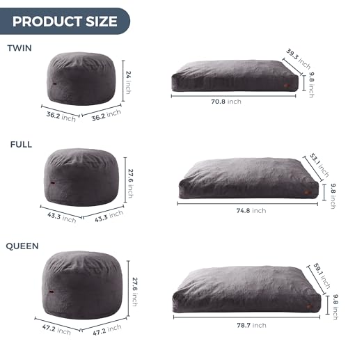 MAXYOYO Giant Convertible Bean Bag Chair