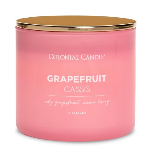 Colonial Candle Pop of Color Grapefruit Cassis 14.5 Oz Scent