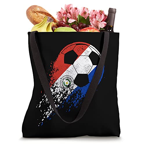 Soccer Paraguay Co. JX4PAYQVME1US_16INCHES Paraguay Soccer Paraguayan Flag Pride Soccer Player Tote Bag thumb #3
