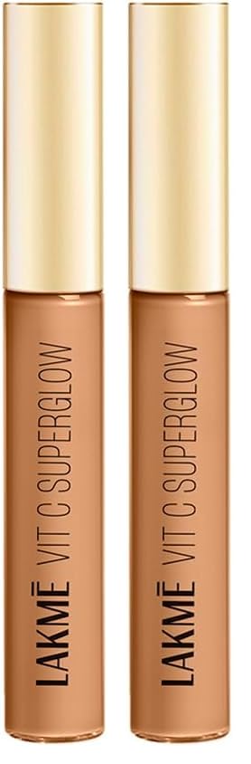Image of Lakme Makeup+Skincare Vit C Superglow Concealer 30 Cinnamon 5.4ml (Pack of 2)