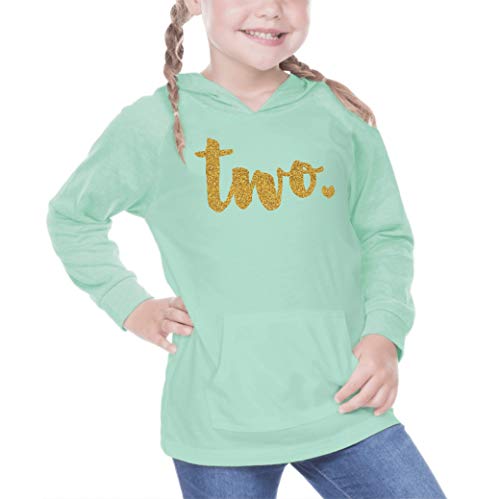 Bump and Beyond Designs Girl Second Birthday Shirt 2nd Birthday Outfit Two Year Old Birthday (24 Months Ice Green)