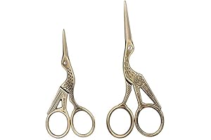 Acronde 2Pcs Vintage Stork Shape Sewing Scissors - Artistic Flair for Your Fabric Creations