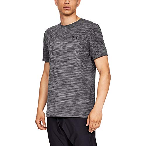 Under Armour Herren UA Vanish Seamless Kurzarm T-Shirt, grau (Charcoal/Schwarz ), 3XL