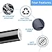 Lypumso Gloss Black Vinyl Wrap for Chrome Delete, 4 Inch x 30ft Automotive Grade Self-Adhesive Tape DIY Car Exterior Door Edge Guard, Window Sill Trim Protection Anti-Scratch