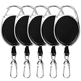 WHTCHSU Fly Fishing Retractor for Anglers Vest Pack Tool Gear Assortment Combo 5pcs in Pack