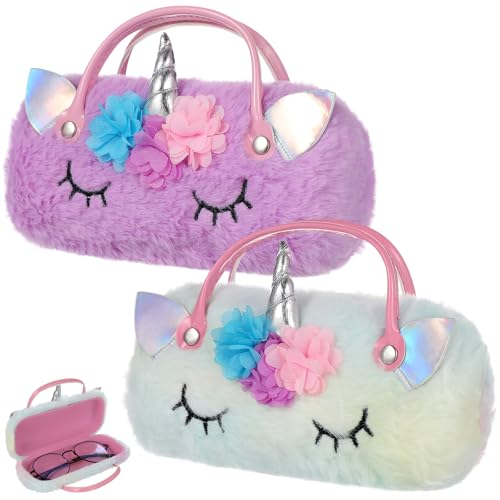 Étui à lunettes licorne Gatuida lot de 2 pochettes portables pour vos montures