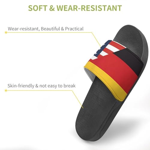 U.S. Germany Flag House Sandals Non-Slip Bathroom Slippers Beach Summer Shoes for Men Women3