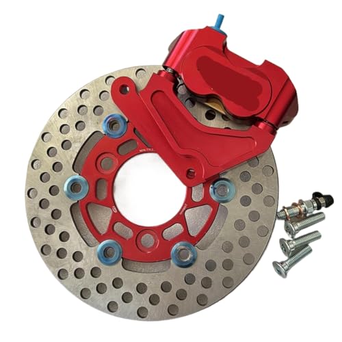 200mm �u���[�L�L�����p�[�ƃf�B�X�N�Z�b�g DIO AF18 AF27 AF28 AF34 AF35 AF36 �ɑΉ� - �t���[�e�B���O�f�U�C���A�W���u���[�L�p�b�h�t��(Red)