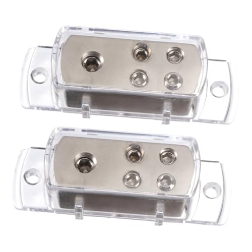 Angoily 2pcs Car Audio Power Distribution Block Reliable Splitter for Amplifier Wiring Autos Boats Rvs High Sensitivity Function Easy Installation