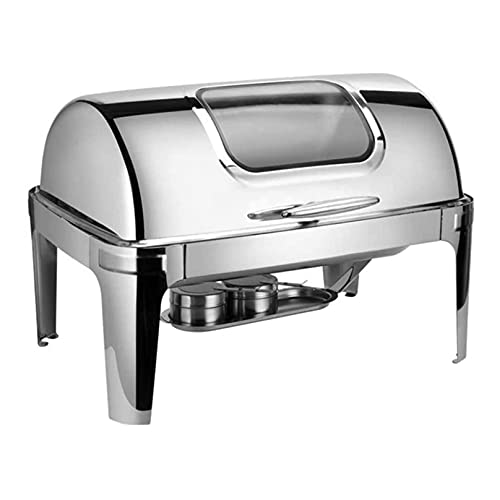Aquecedor de alimentos, prato de chafing, conjunto de aquecedor de buffet de aço inoxidável, aqueced