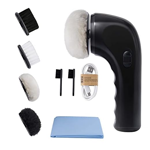 Electric Shoe Cleaner Brush, Electric Shoe Polisher Brush Shoe Shiner Dust Cleaner Portable Leather Cleaner Care Kit for Shoes