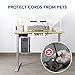 FLEXISPOT Under Desk Cable Management Tray, Metal Raceway Wires Cable Tidy Organizer Office and Home Cable Tray Use for Standing Desk (White)