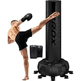RDX (アールディーエックス) XXL 自立型パンチバッグ グローブ&カバー付き – 6フィート/5.5フィートの重い土台付きバッグ ベーススタンド付き – 大人用サンドバッグ キックボクシング/MMA/ムエタイ/空手/ジム/自宅/フィットネス/ワークアウト用