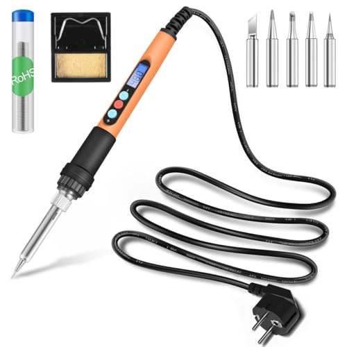 HANDSKIT 90W Lötkolben Set, Lötset mit LCD, Temperatur einstellbar...